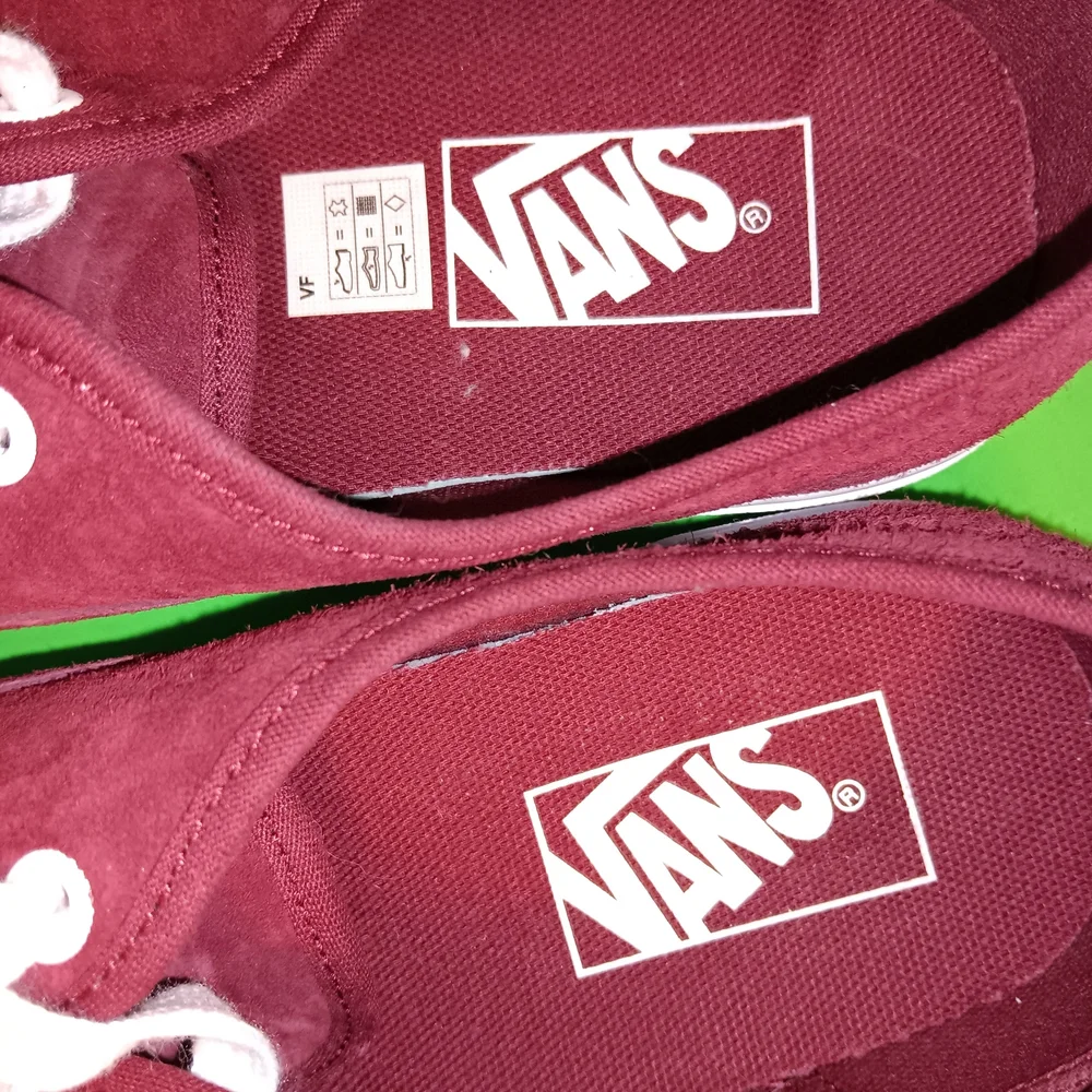 Vans Maroon Canvas Low-Top Sneakers with White Soles